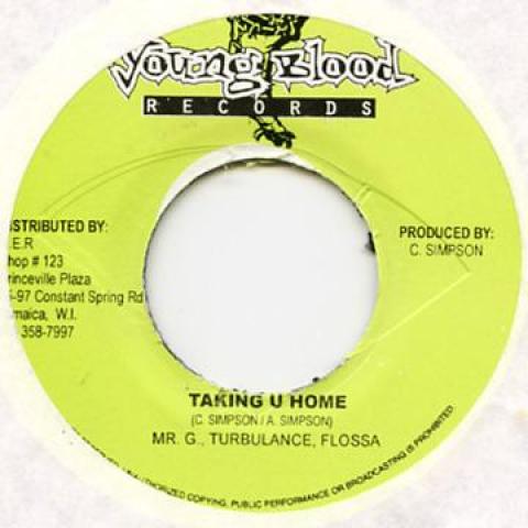 

7-дюймовая пластинка MR G (ГУФИ), ТУРБУЛЕНТНОСТЬ, FLOSSA - Забирая тебя домой Молодая кровь 2003 Ямайка Регги, Ска и Даб