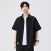 Mark Fairwhale Men's Short-Sleeved Casual Shirt Jacket