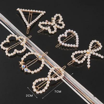 Elegant Pearl Flower & Rhinestone Heart Hairpin: Versatile & Stylish Accessory for Women