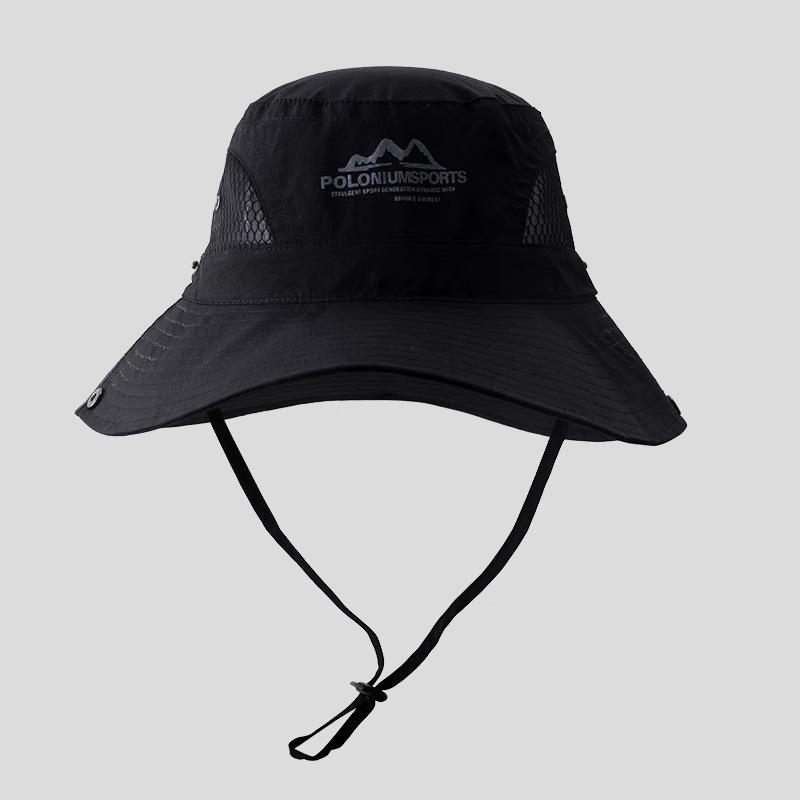 Outdoor sunscreen hat Men's summer visor Thin breathable bucket hat Mountaineering cowboy hat Female cycling