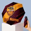 AS Roma Manual Five Fold 8 Rib Umbrella Support Custom Text, Lightweight Travel Umbrella