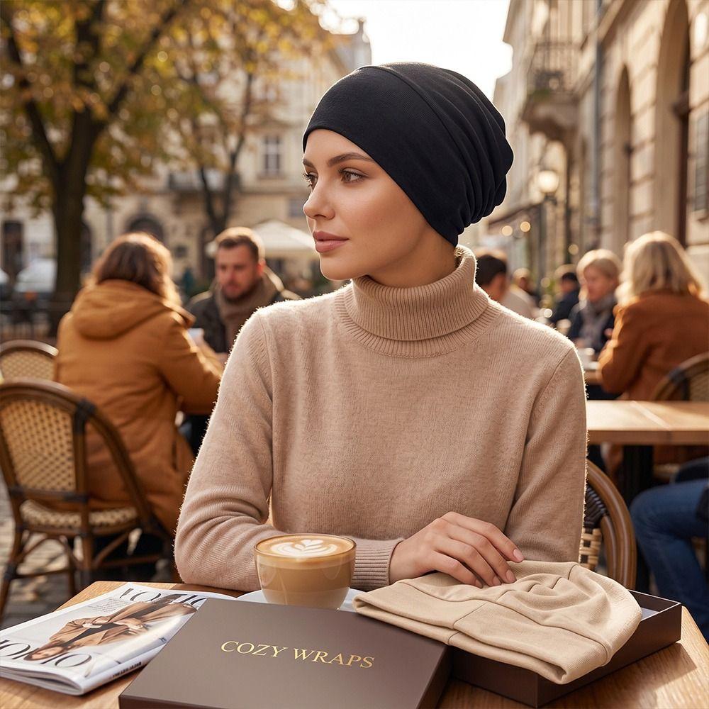 Elastic Hijab Caps Wrap Style Cancer Chemo Hat New Turban Hat  Hair Loss