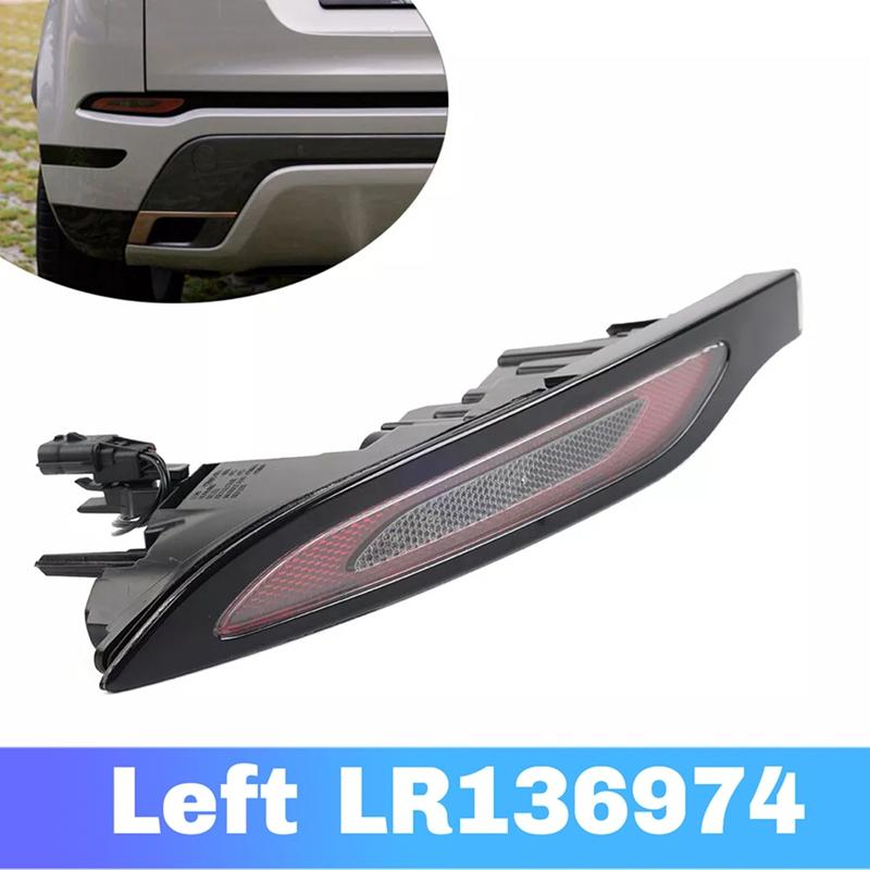 Rear Bumper Brake Light Rear Bumper Fog Light Reflector Brake Warning Light for Land Rover Evoque 19-23 Red Left