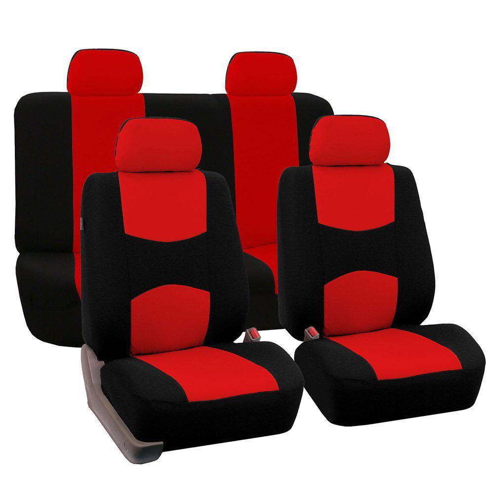 Universal Flat Cloth Car Seat Cover Set for 5 Seats - 9 Pieces, Suitable for Middle East, Europe, and America