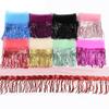 10 Yards DIY Accessories Lace Ribbon 20cm Width Glitter Tassels Decorative Trimmings  Dance Costume