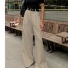2026 Moda Elegante Larghi Pantaloni da Completo Dritti a Gamba Larga da Donna Vita Alta Monocolore Versatili Primavera e Autunno Pantaloni Casual da Lavoro