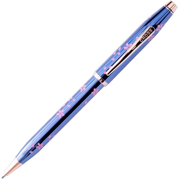 CROSS Century II Ballpoint Pen Sakura Collection Yozakura Translucent Cobalt Blue AT0082-163 Limited Edition, Medium Point