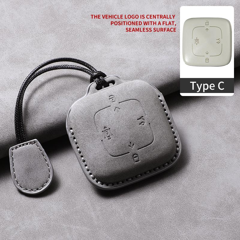 Car Key Case Cover For Zeekr 001 X FR 007 GT 009 Leather Car Remote Key Case Anti-Scratch Protector Shell Decorative Accessories