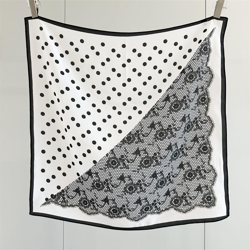 

65*65см 100% Тутовый шелк Женский весенне-летний квадратный шарф Элегантный шифоновый платок-шаль Универсальный аксессуар 65*65cm