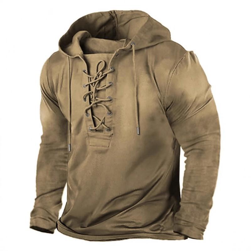Herren Kapuzenpullover Lockerer Schnitt Mit 3D Digitalem Tierdruck Air Layer Stoff Langarm Freizeit Oberteil Alles