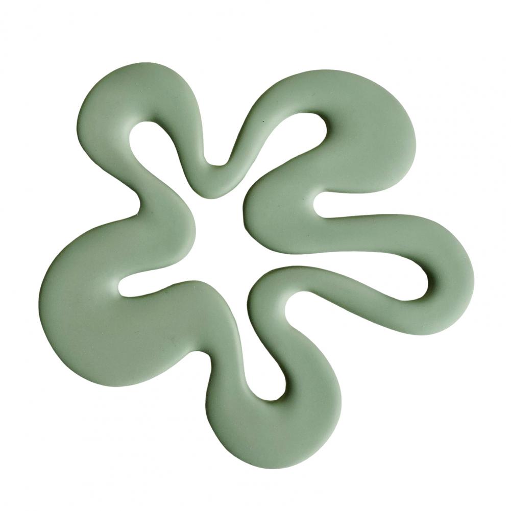 Dishwasher Safe Coasters Flower Shaped Silicone Coasters Silicone Flower Shaped Coasters Heat Resistant for Modern Dishes