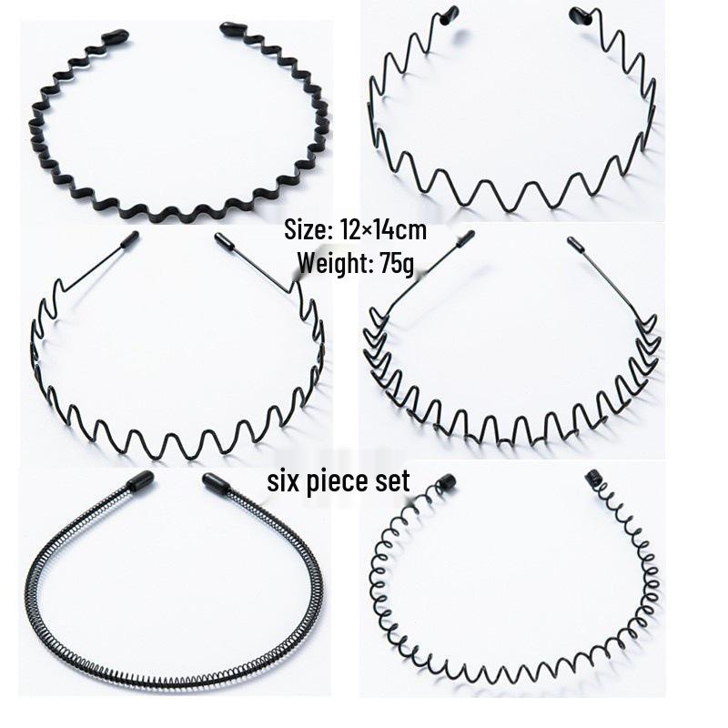 Men's and Women's Versatile Steel Wire Headband: Trendy, Invisible, and Perfect for Sports, Slicked Back Hair, or Organizing Stray Hair.