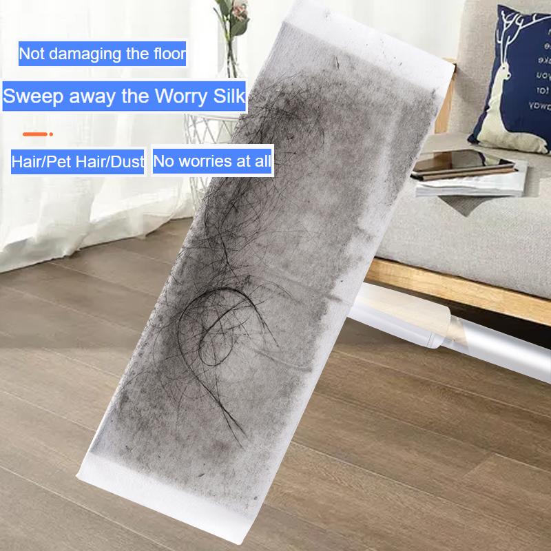 Electrostatic Dust Removal Paper Ultra-fine Fiber Cloth Flat Mop Replament Pad Disposable Dry And Wet Cleaning Supplies