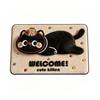 Non-Slip Backing Cartoon Floor Mat Water Absorbent Area Rug 3D Plush Animal Doormat  Bathroom Rug