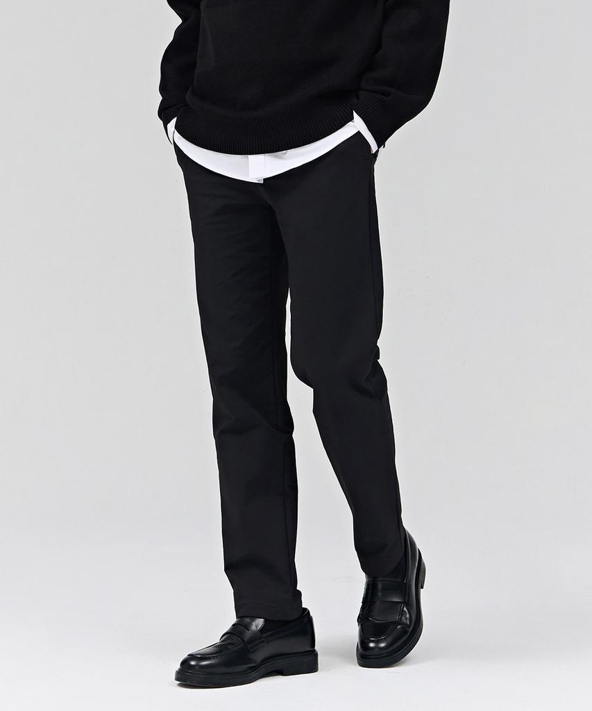 CHASECULT Men'S Straight Stretch Brushed Pants - Black