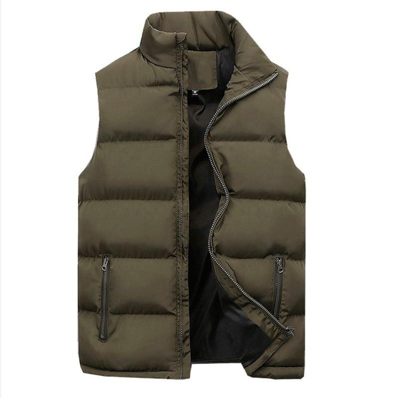New Men's Vest Men's Casual Warm Sleeveless Vest