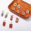 Vintage Artistic Creative Design Alloy Drop Oil Palm Tree Flower Drop Earrings For Women  Banquet Party Jewelry Gifts