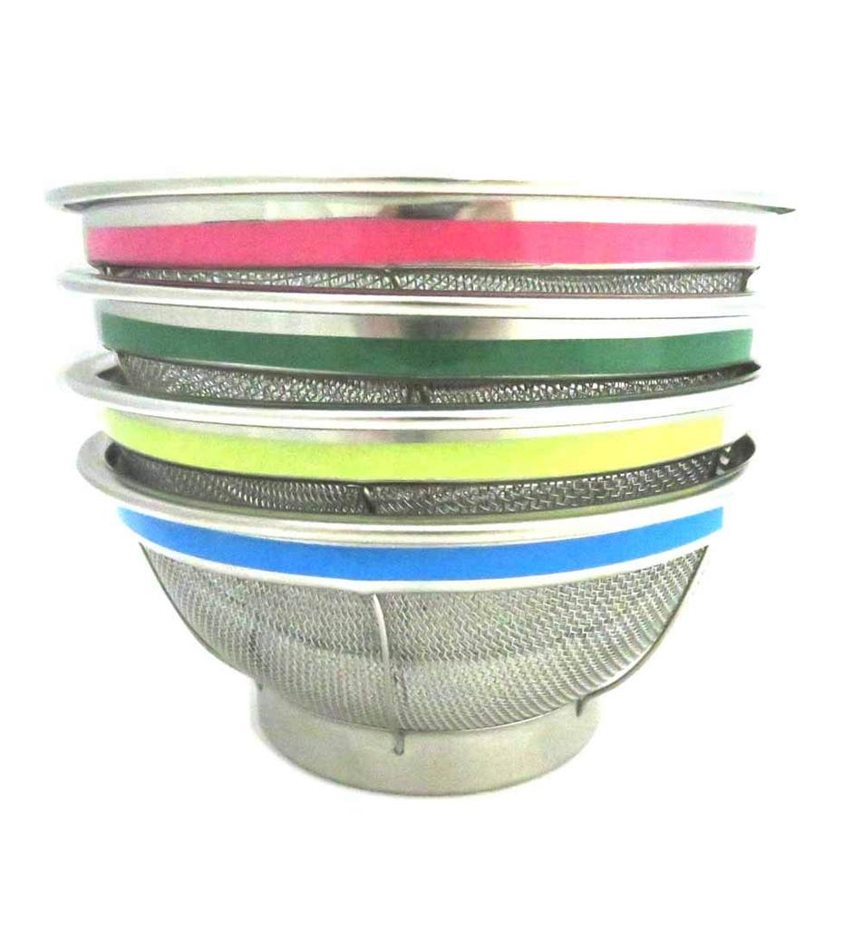 Endo Shoji Commercial TKG NEW Mammoth Color Shallow Strainer 33cm Pink Stainless Steel Made In Japan AZL4725