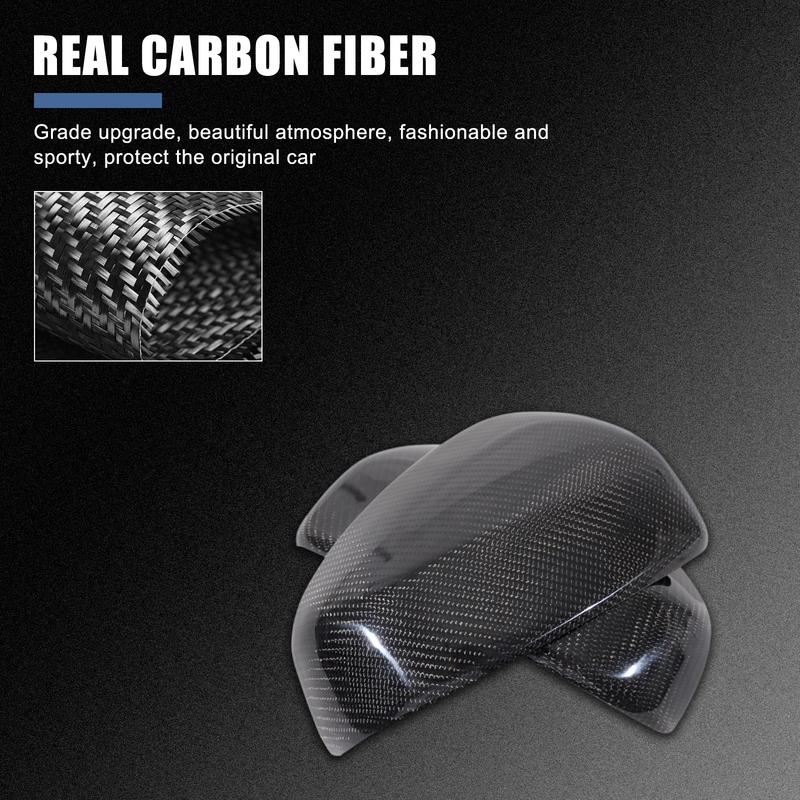 1 pair Hard true carbon fiber Car exterior rearview mirror decorative cover For Nissan 370Z 2009- Auto accessories