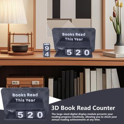Buchzähler Schild Leseziel Anzahl Bücher gelesen dieses Jahr Zähler Heimdeko Für Bücherregal-Liebhaber Frauen Bauernhaus Wohnzimmer