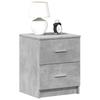 Nightstand with 2 Drawers Concrete Grey 40 X 36 X 50 Cm