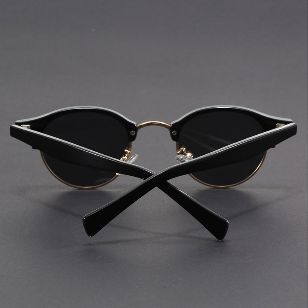 Retro shades fashion glasses for Men Women Brand Design Semi Rimless Classic Eye shades trendy accessory