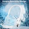 FloHua Bladeless Neck Fan, 3 Speeds, Portable Hanging Fan, Strong Wind, No Hair Twisting, Short Charge, Long Use - Compatible with Daily Activities,