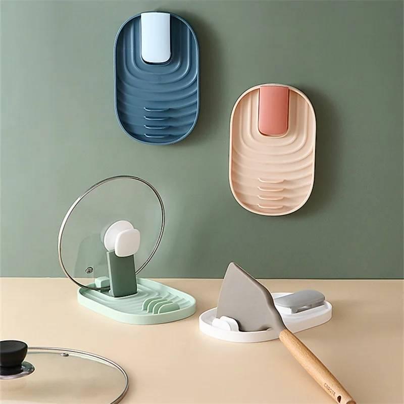 Porta cucchiaio in plastica Utensili da cucina per cucina Utensile per cucchiaio da cucina Scaffali resistenti al calore Accessori da cucina