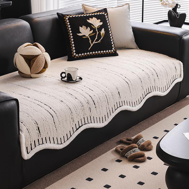 

Premium Sofa Cushion Universal In All Seasons New Straight Row Special-Shaped One-Piece Fixed Non-Slip Leather Sofa Cover 70*70cm