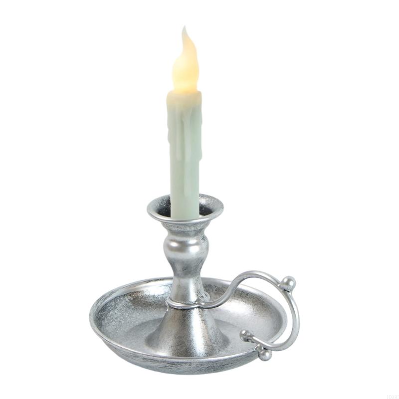 Artistic Metal Candleholder with LED for Romantics Dinner Setting Decors HX6C