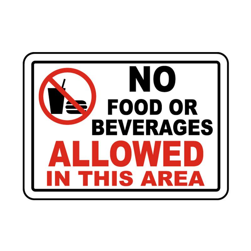 Prohibition Signs for Smoking Eating and Drinking Wall Stickers Door Bedroom Living Room Creative Waterproof Decoration Decals Sticker M231