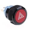 22Mm Red Led Emergency Warning Flash Light Push Button Self-Locking Switch