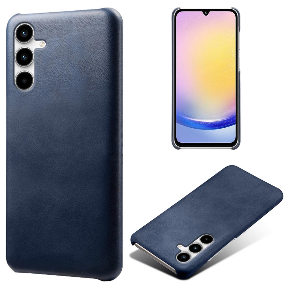 

For Samsung Galaxy A15 5G Case Calf Texture PU Leather+PC Hard Phone Cover Black