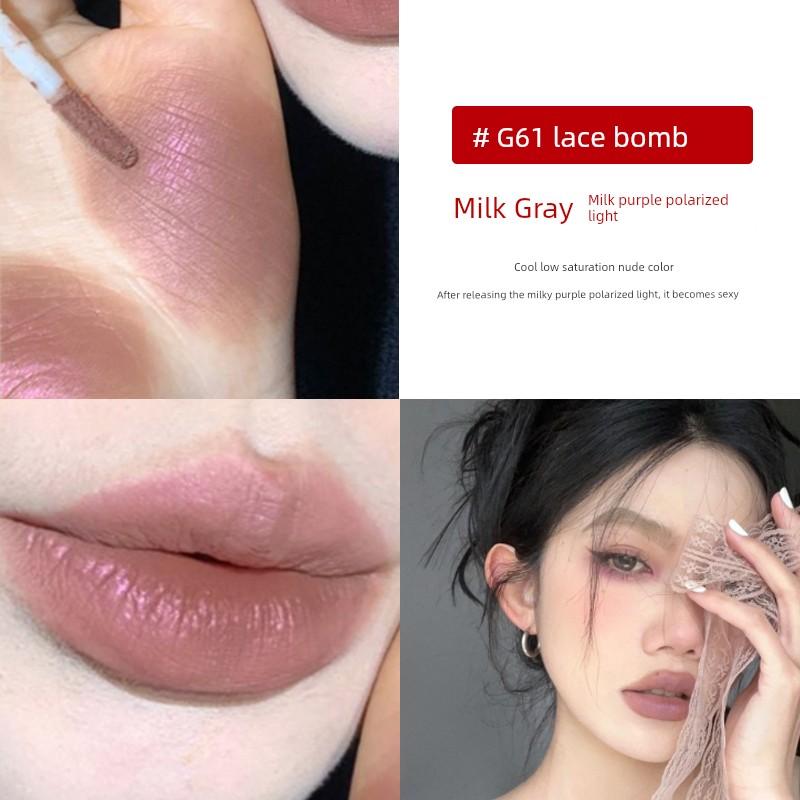 Girlcult Constructive Love Story Matte Lipstick Misty Brown Nude Lip Glaze Red Sandalwood Fennel Fairy