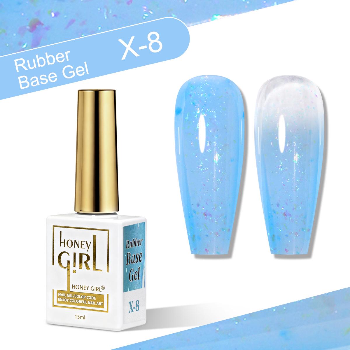 Цветочный Сезон Мечтательный Стойкий Лак для Ногтей: 12 Цветная Гель-База Резиновая