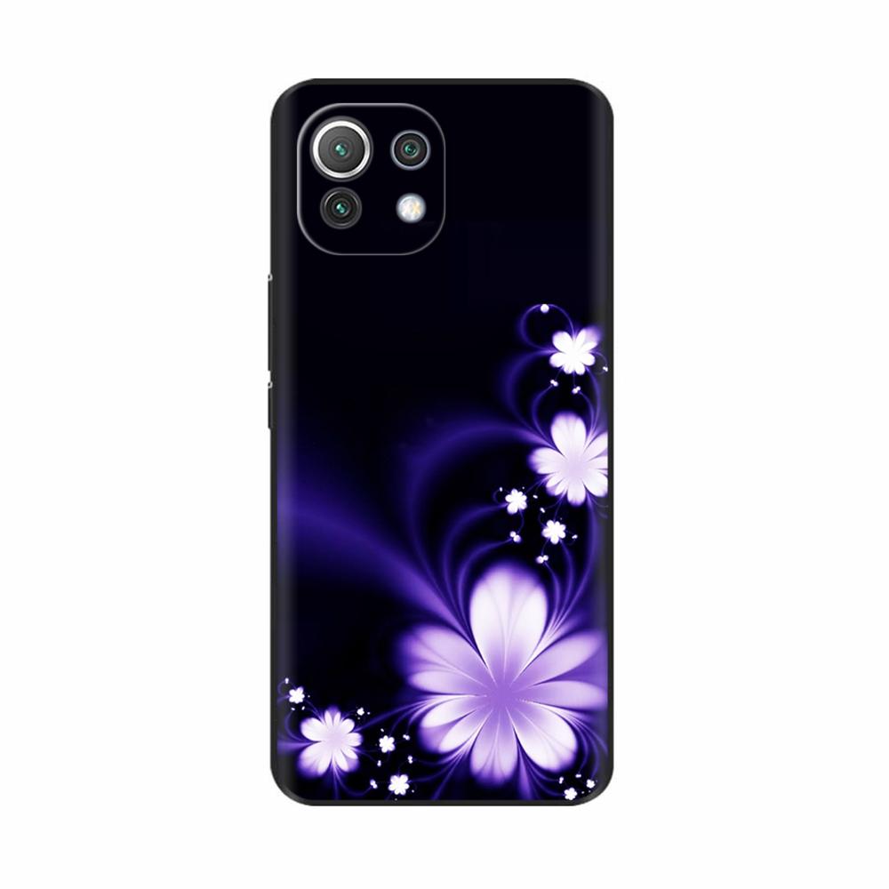 For Xiaomi Mi 11 Lite 5G NE Case Painted Soft Silicon Phone Back Cover For Xiomi Mi 11 Lite Case Mi 11 Lite Mi11 11i Shell Cover