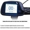 Lithium Powered Bike Throttle With Curved Speedometer Screen & Security Lock Mechanism Rubber Throttle Handle for Ride