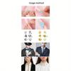 50pcs Copper Badge Butterfly Cap Buckle Needle Card Cap Brooch Clutch Tie Pin Cuff Pin DIY Jewelry Pin