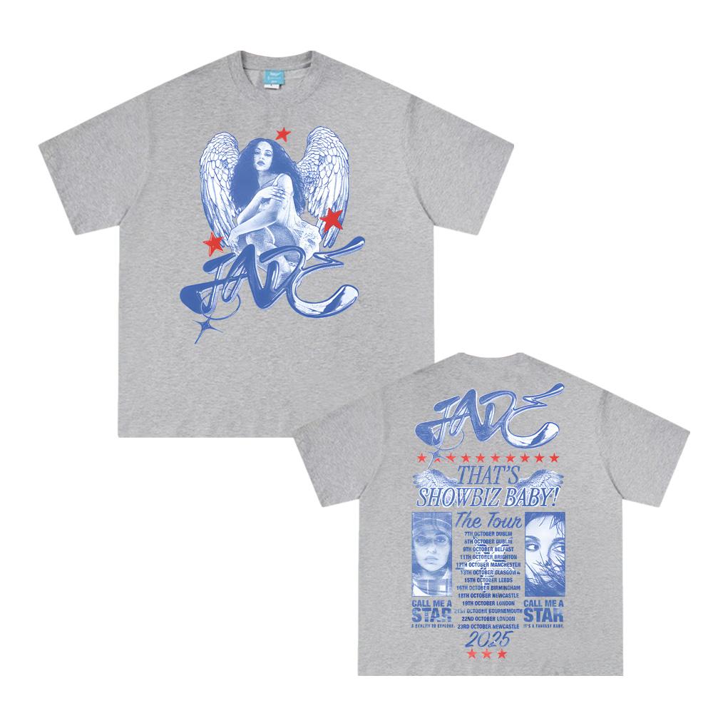 Jade Thirlwall T-Shirt THAT'S SHOWBIZ BABY! THE TOUR DATEBACK TEE Summer High Quality Graphic Tshirt Unisex 100% Cotton Tops