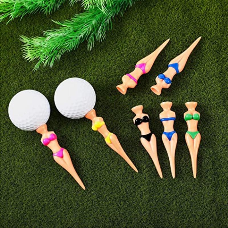 5 Pcs/Lot Women Bikini Ball Holder Lady Model Outdoor Golf Accessories Golf Training Golf Tees Clubs Tee