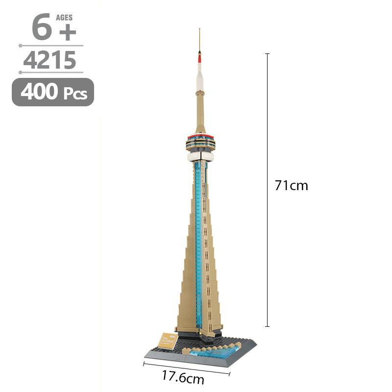 New York Burj Khalifa Tower Building Blocks - MOC City Architecture Model Kits DIY Bricks Toys Birthday Gifts for Adults