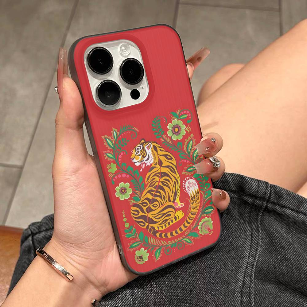 Colorful Abstract Tiger Leopard Snake Tropical Jungle For IPhone 17 16 15 11 12 13 14 Pro Max Plus Pro Translucent Back Phone