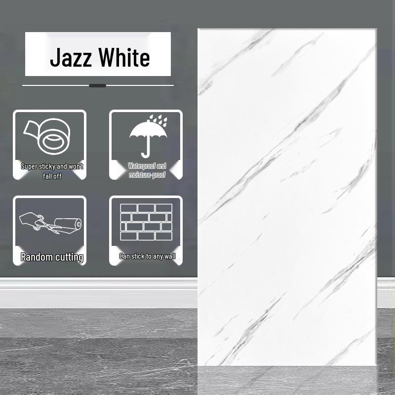 Self-Adhesive Waterproof Aluminum-Plastic Marble-Effect Wall Panel Sticker
