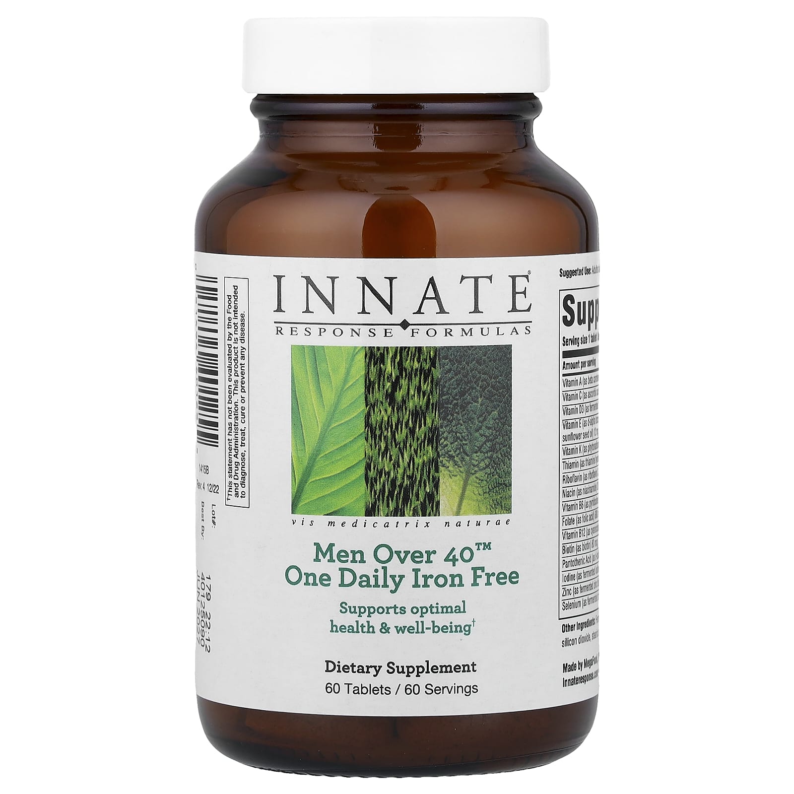 

Men s Over 40™ One Daily, Iron Free, 60 Tablets