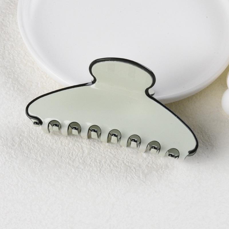 Elegant Multi-Color Acetate Hair Clip - Jelly Shark Grip for Women