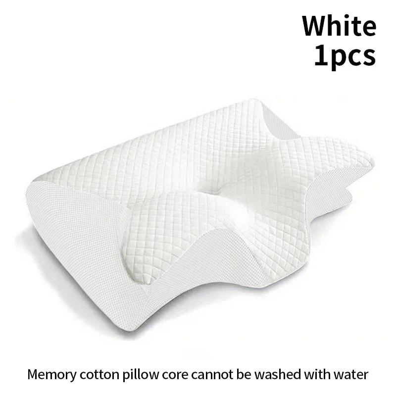 New 2 In 1 Ergonomic Memory Foam Pillow Help Sleep,Protect The Neck Cervical Orthopedic Travel Neck Pillow For Sleeping For Home