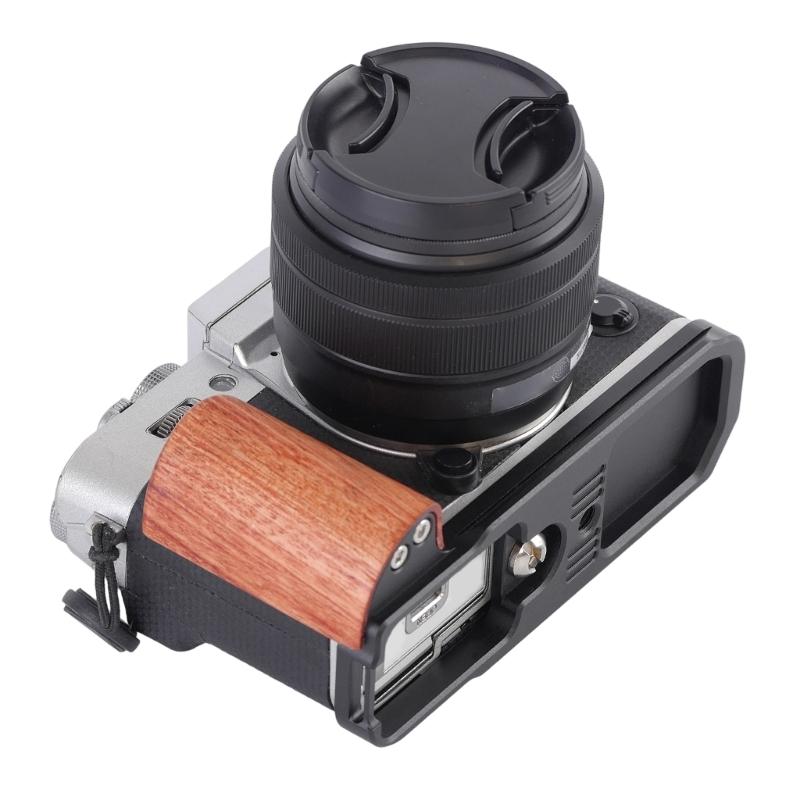 Quick Release L Plate with Wood Handle for XT30 XT30ii XT20 XT10 Camera Wood Handgrip Camera Tripod QR Plate Board Replacement