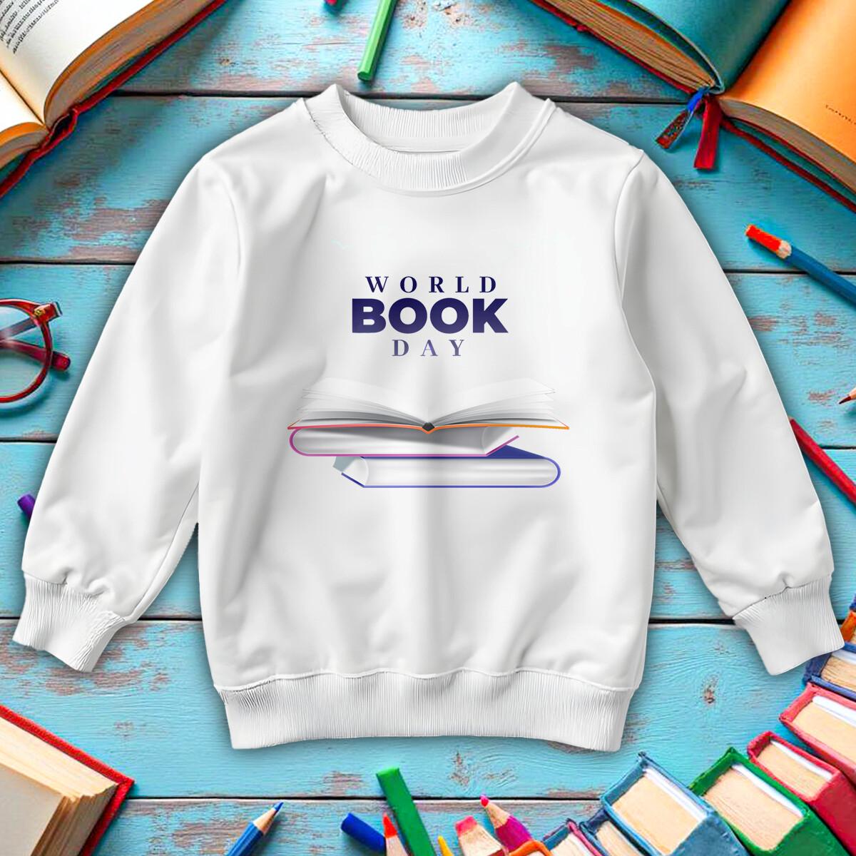 

Мальчик Девочка Открытая Книга Всемирный День Книги Толстовка Джемпер Костюм Наряды Одежда2#WBD 2XL
