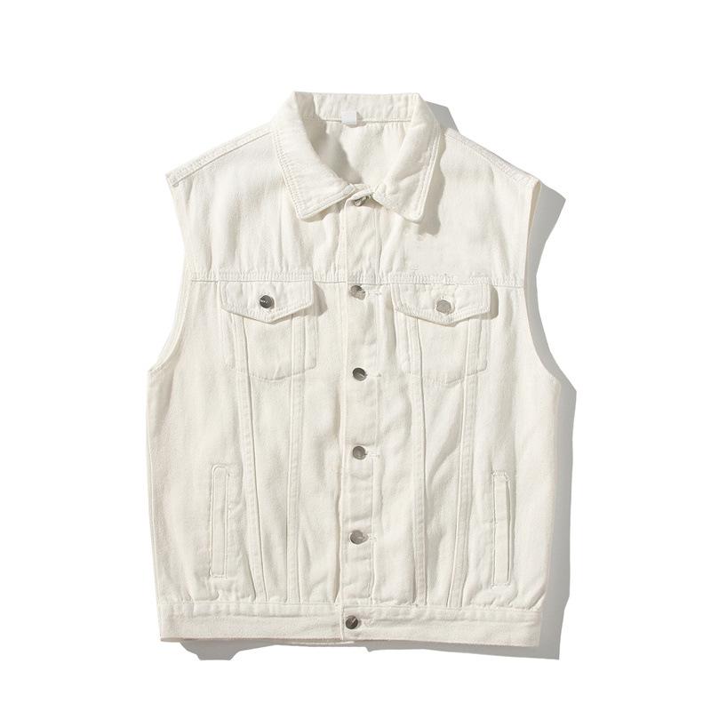 Men Loose Sleeveless Denim Vest Casual Workwear Outerwear