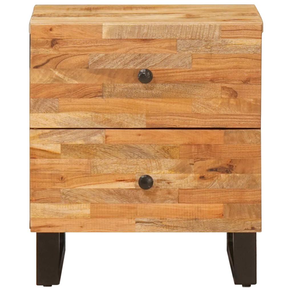 Nightstand Brown 40 x 33 x 46 cm Solid Mango Wood
